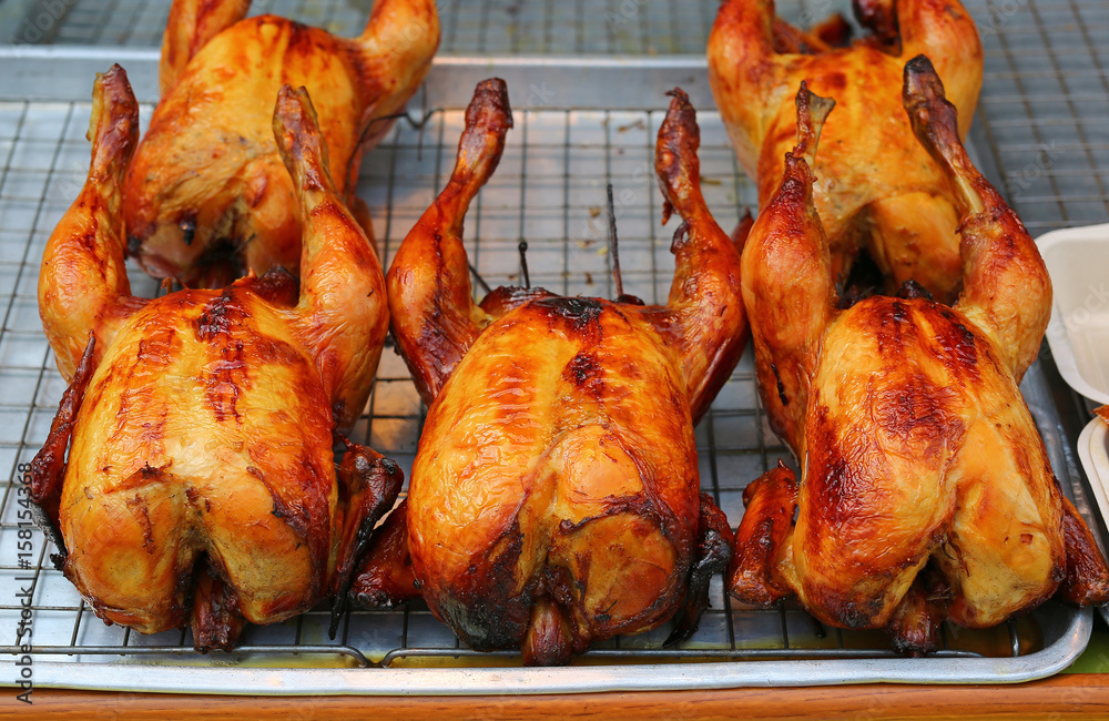 Naklejka premium Chicken grilled.