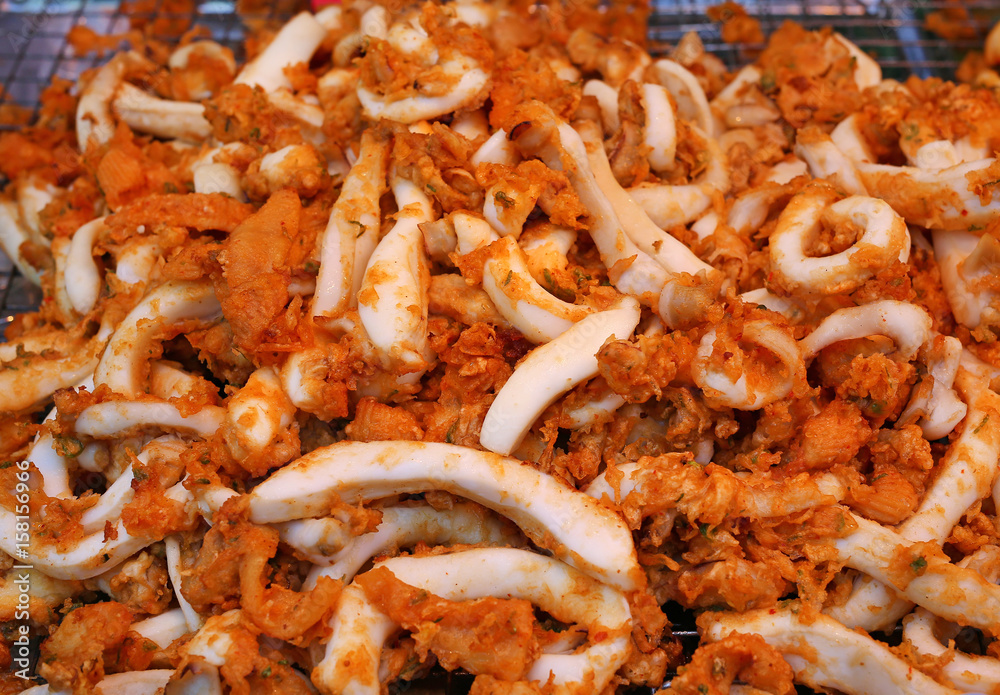Octopus fritters, Crispy Squid. Octopus fritters, Crispy Squid.