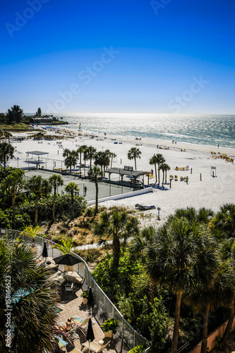View of Siesta Key beach in Sarasota Florida