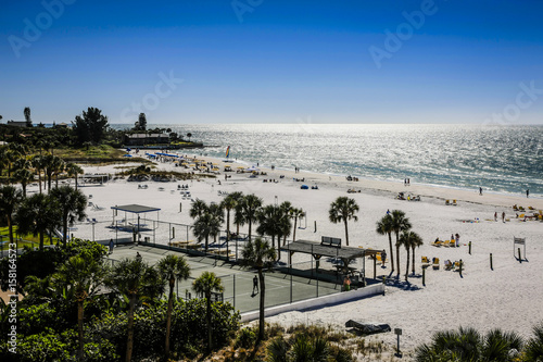 View of Siesta Key beach in Sarasota Florida