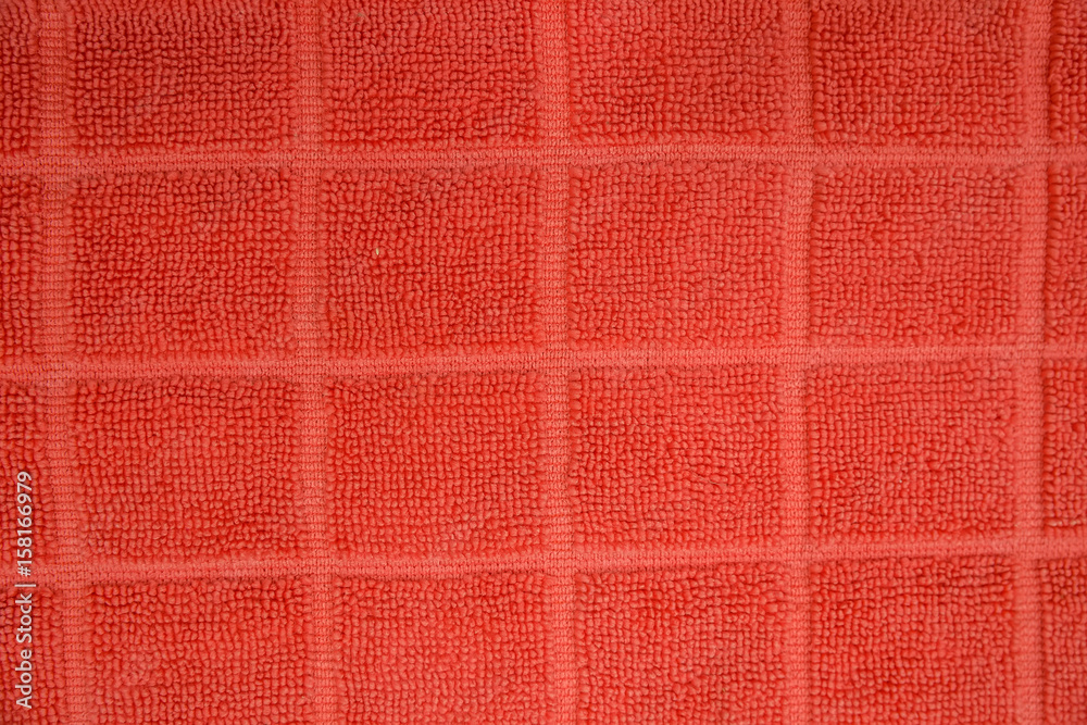 Fototapeta premium Red fabric texture background