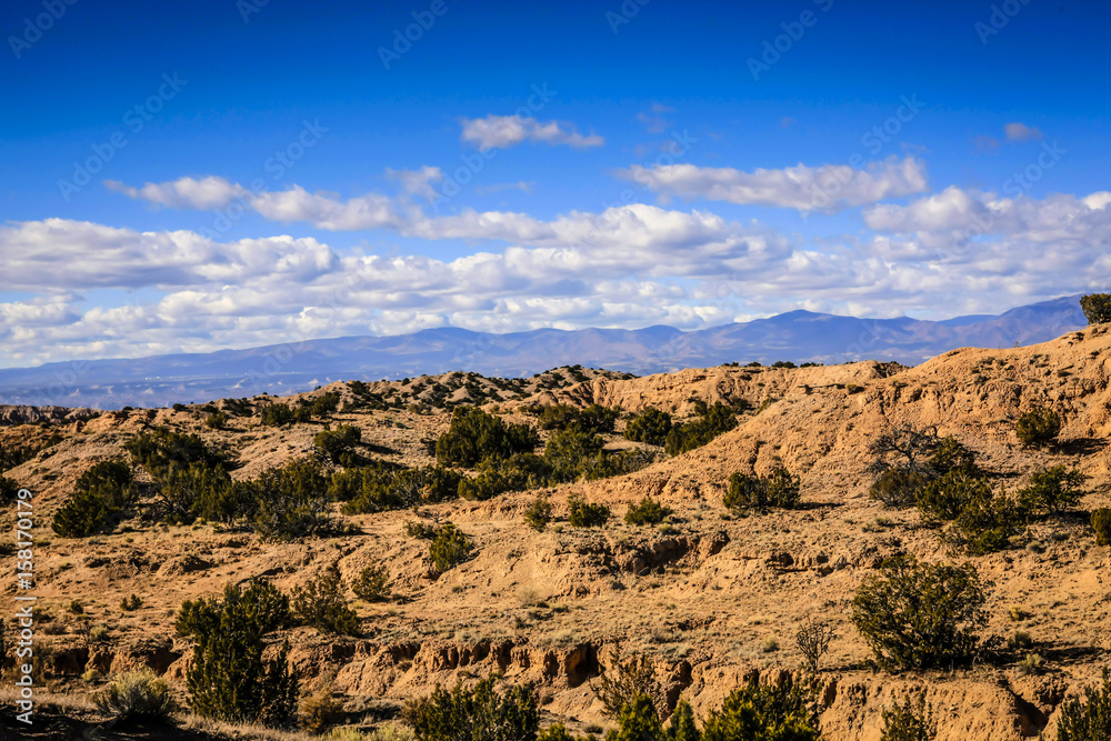 View of the Santa Fe National Forest in New Mexico View of the Santa Fe National Forest in New Mexico