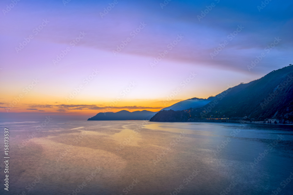 Fototapeta premium Nightview from Manarola