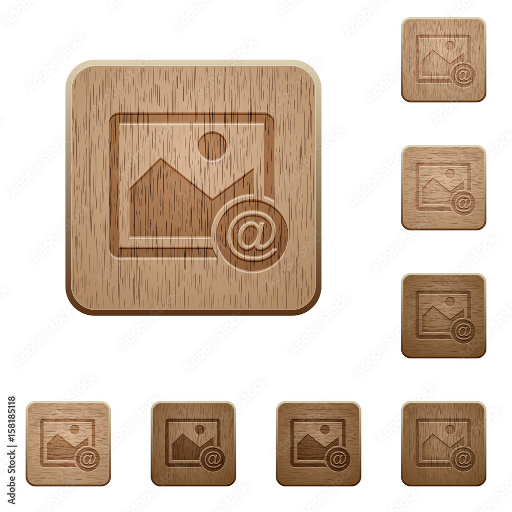 Send image as email wooden buttons Send image as email wooden buttons