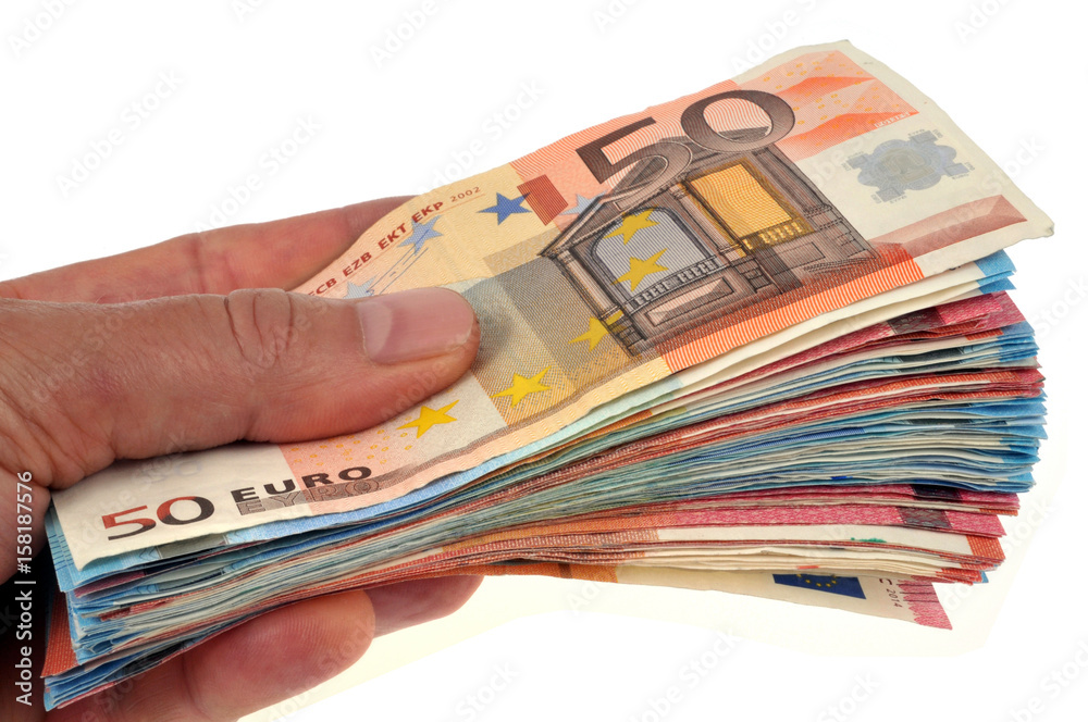 Liasse De Billets De Banque En Main Photos Adobe Stock