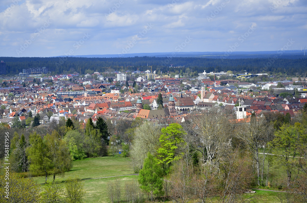 Stadtansicht von Freudenstadt im Schwarzwald