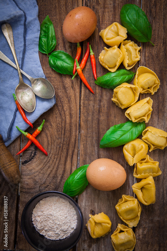 Italian pasta tortellini