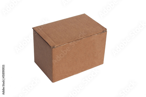  Cardboard box on a white background