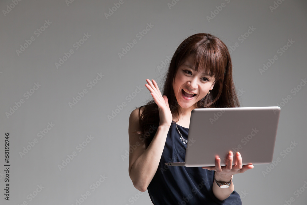 Naklejka premium OLポートレート