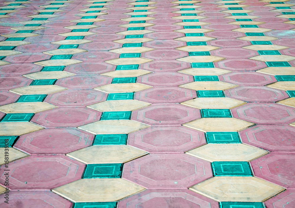 Obraz premium Sidewalk tiles as a background