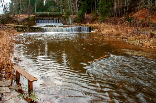 Vaives mill dam photo