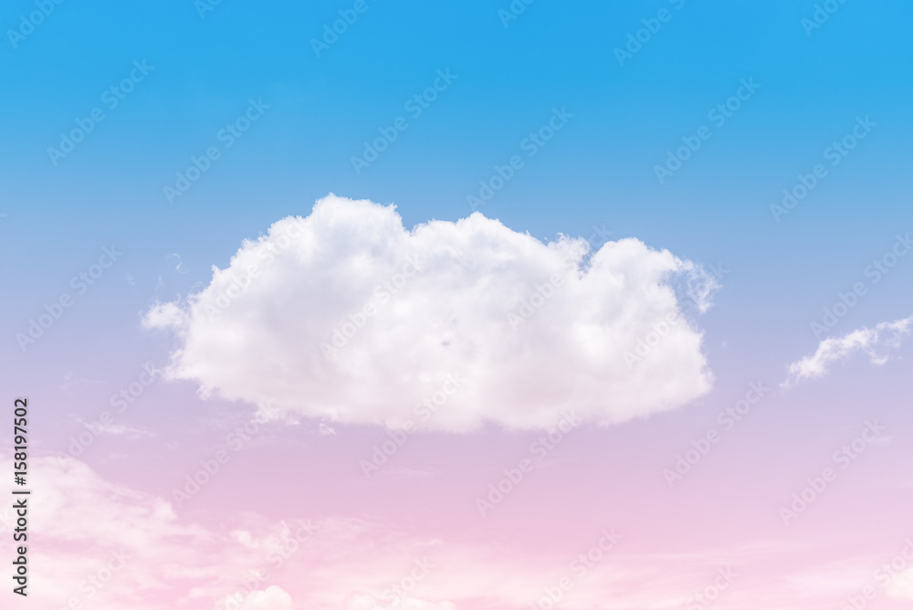 sun and cloud background with a pastel colored

