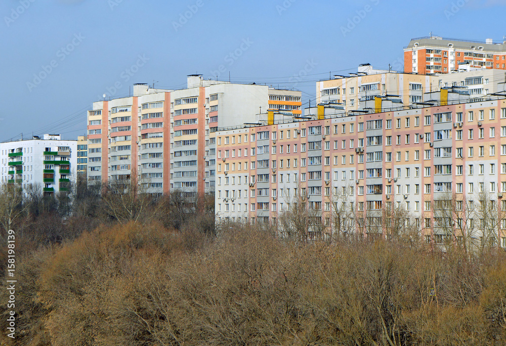 Жилые многоэтажные дома на Шелепихинской набережной (микрорайон Шелепиха, Москва)