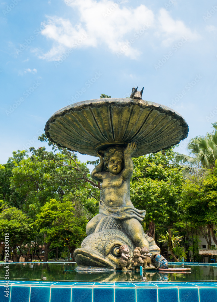 Water Fountain in a Park