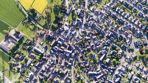 Luftbild Dorf Deutschland Einfamilienhäuser