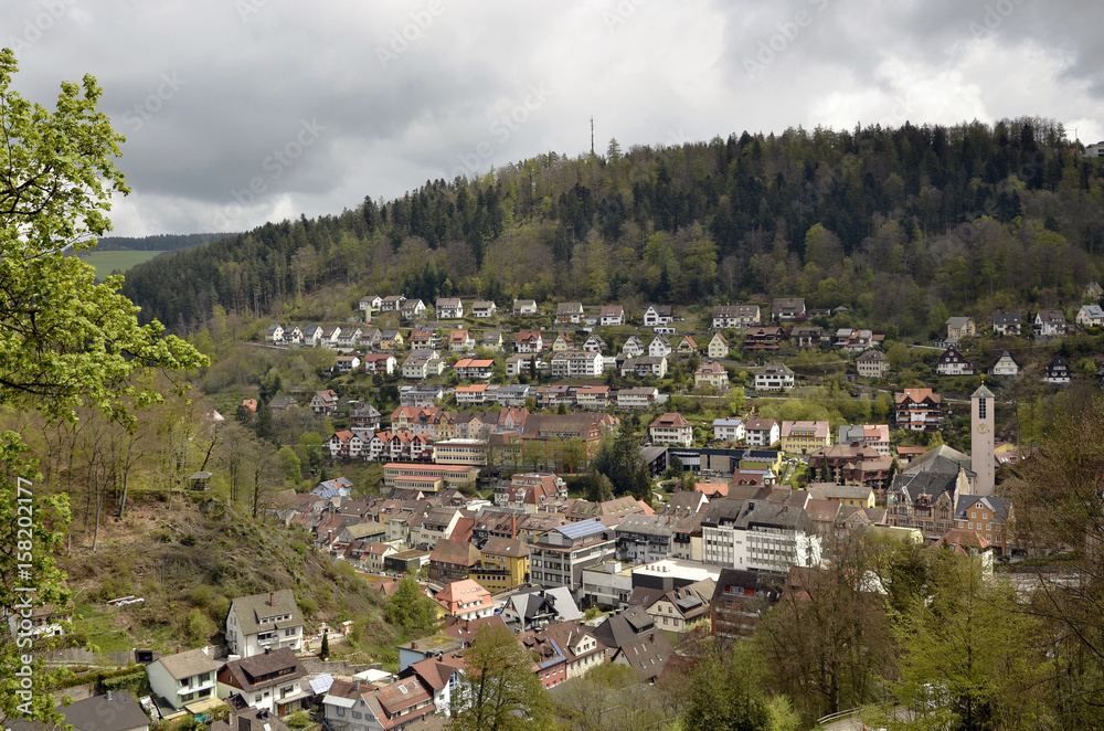 Ansicht von Triberg im Schwarzwald