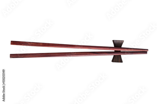 Chopsticks on white
