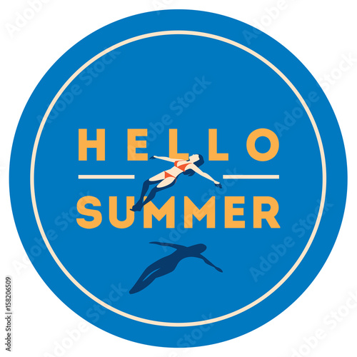 Summer Holiday and Summer Camp poster.