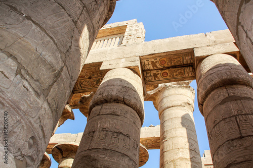 Luxor temple, Egypt. This was the largest temple complex of Amun-Re God in ancient Thebes town. photo