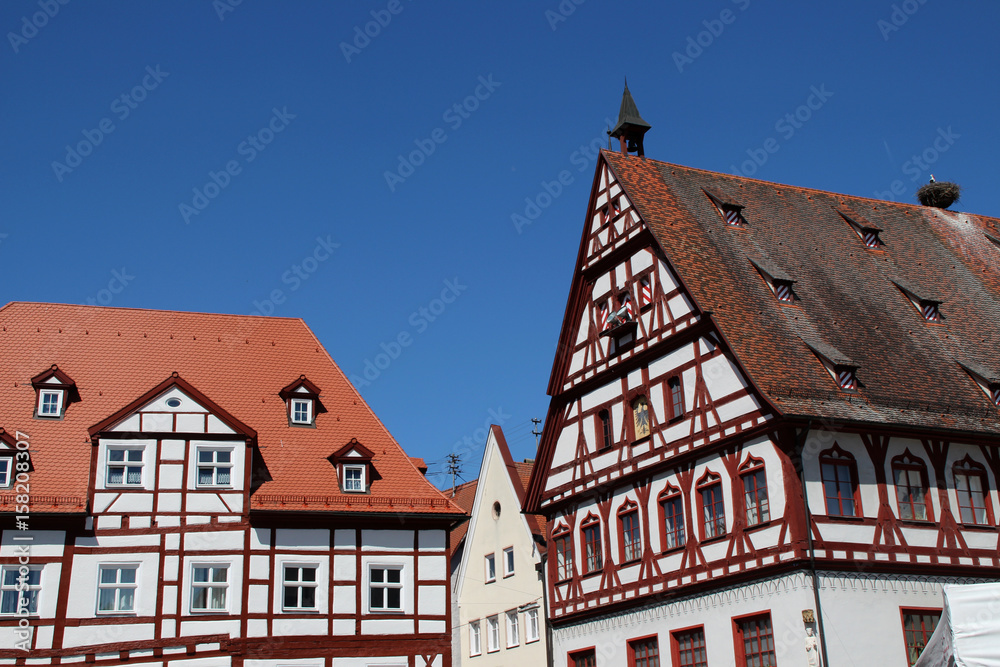 Fachwerkhäuser in Nördlingen Fachwerkhäuser in Nördlingen