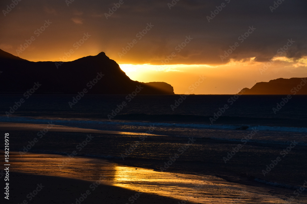 Sunrise over the mountains of Porto Santo Island, Portugal Sunrise over the mountains of Porto Santo Island, Portugal