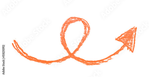 Hand drawn arrow symbol iso...