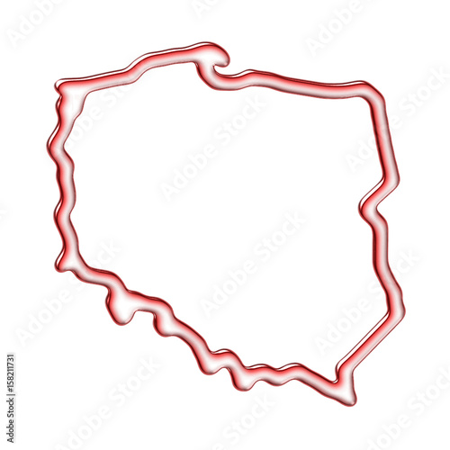 Mapa Polski - kontury