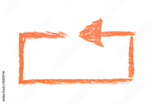 Hand drawn arrow symbol iso...