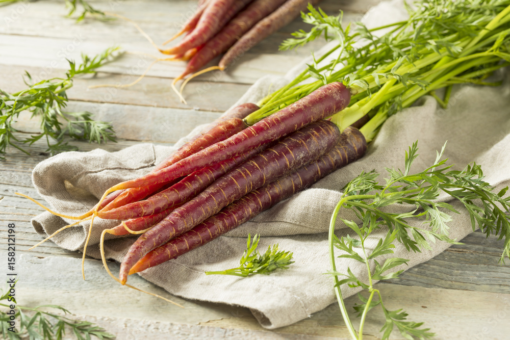 Raw Organic Heirloom Purple Carrots
