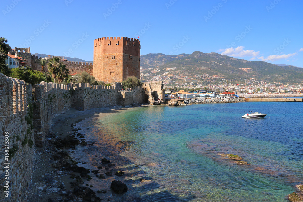 Historical Alanya Red Tower