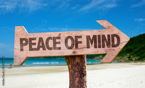 Peace of Mind sign photo