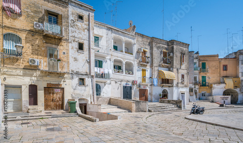Scenic sight in Bari old town, Apulia, southern Italy.