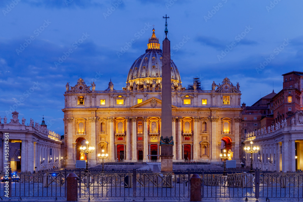 Obraz premium Rome. Saint Peter's Cathedral.