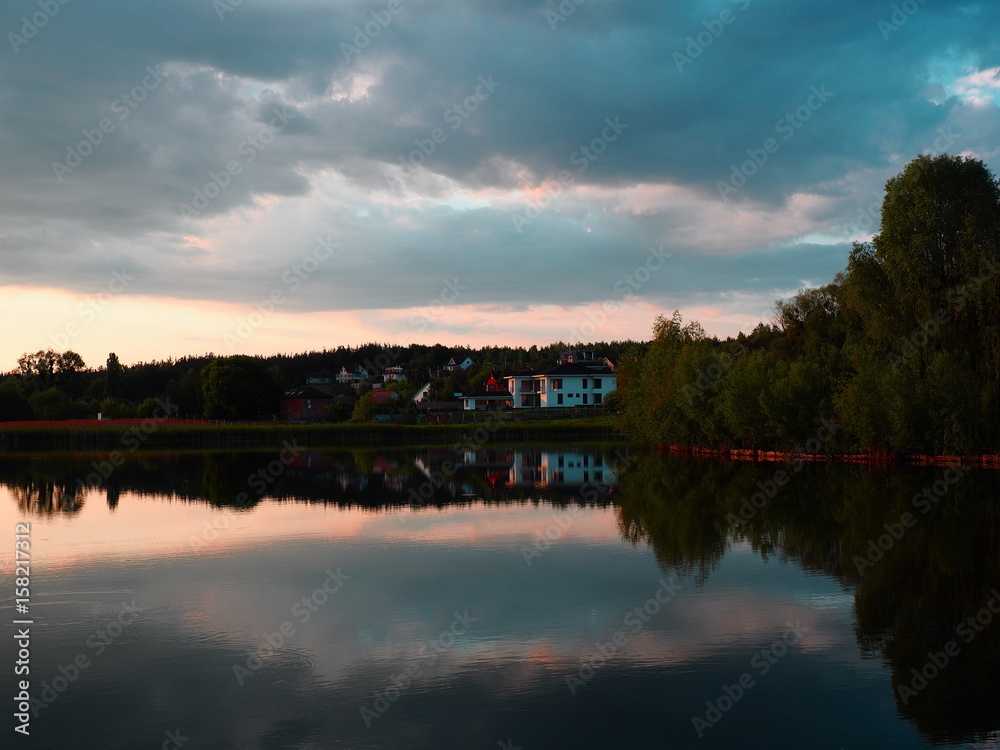 Evening lake