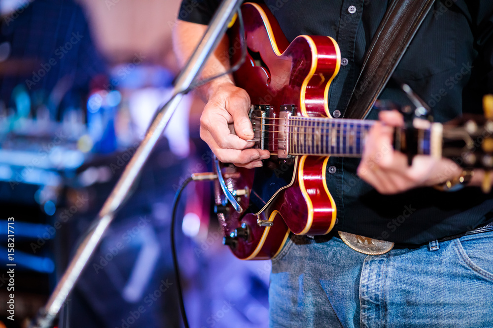 Obraz premium Playing Electric Guitar