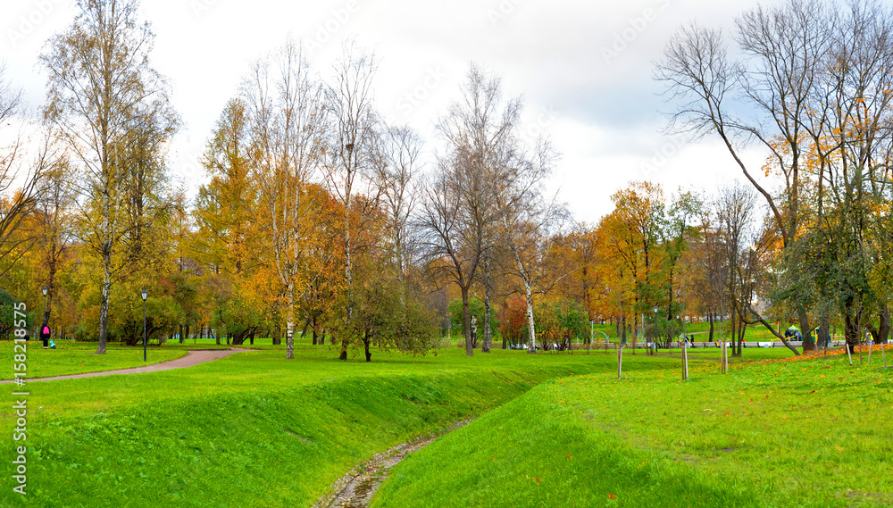 Park at autumn.