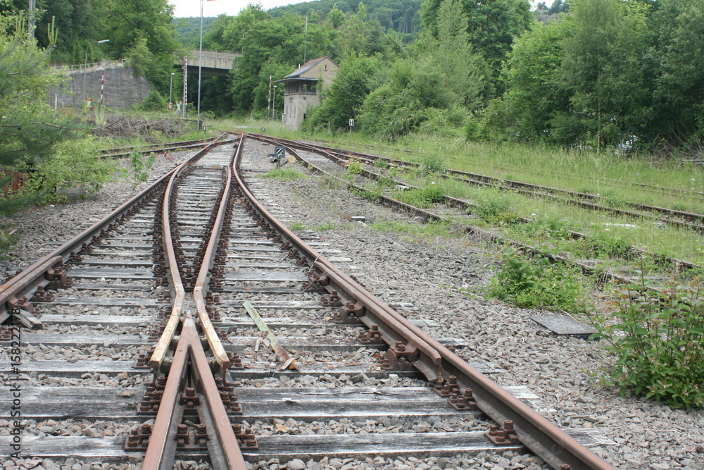 Stillgelegte Bahn im Hunsrück