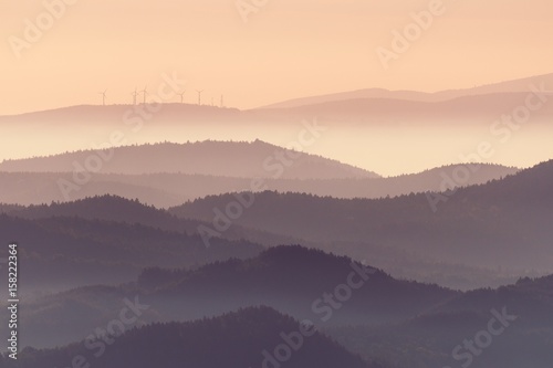 Czech misty landscape