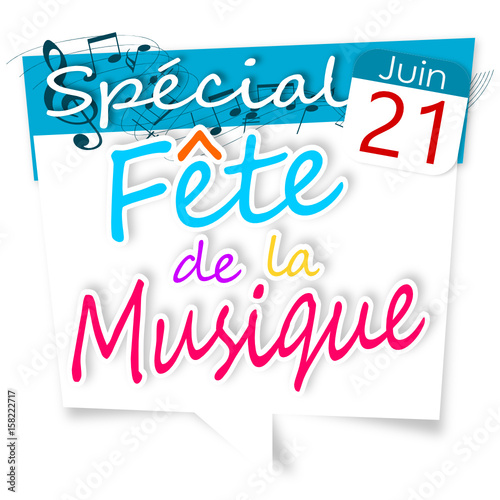 spécial fête de la musique - 21 juin - panneau blanc