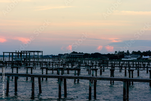 Pier after sunset