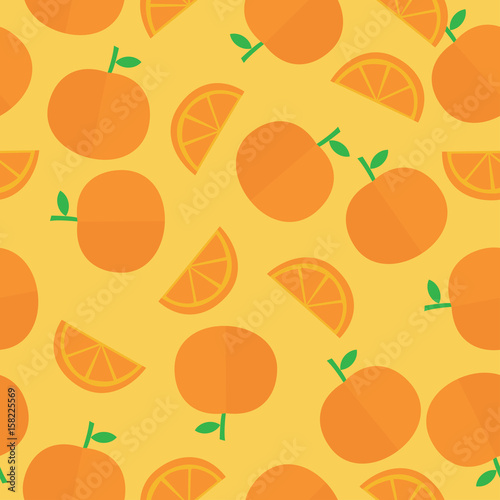 Orange Seamless Pattern Background