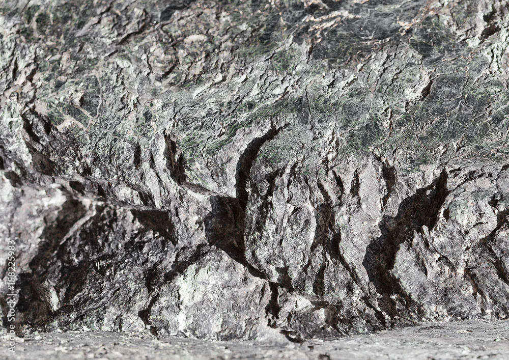 Fototapeta premium Black marble tile texture background with cracks