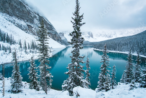 Winter landscape in mountains