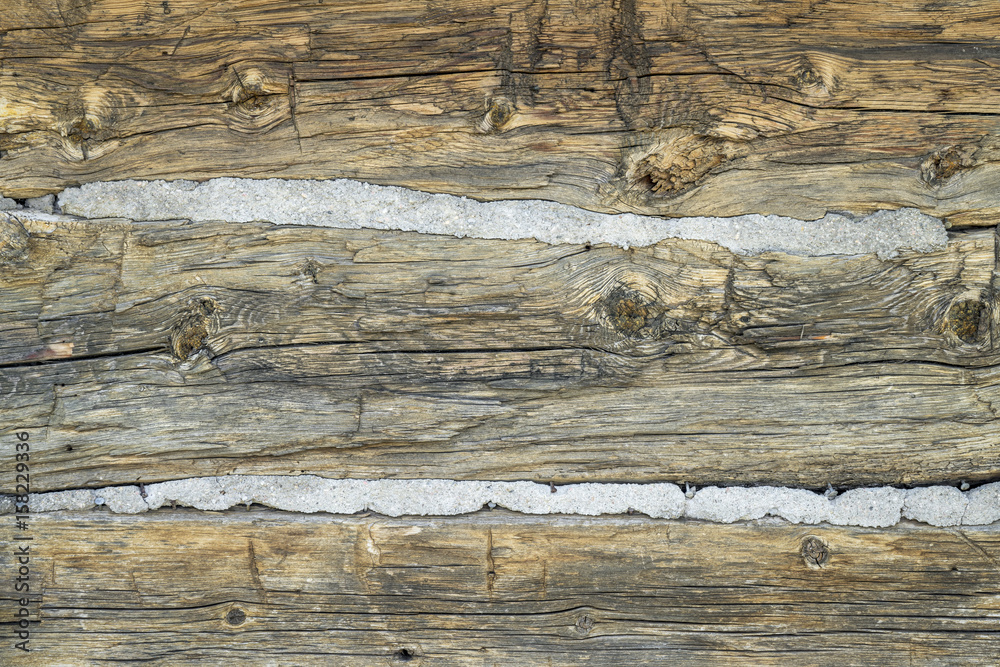 Naklejka premium rustic log cabin wall texture