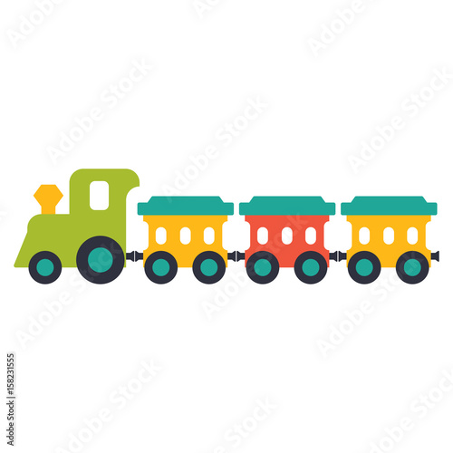 Vector illustration of a toy train © sa6kaa