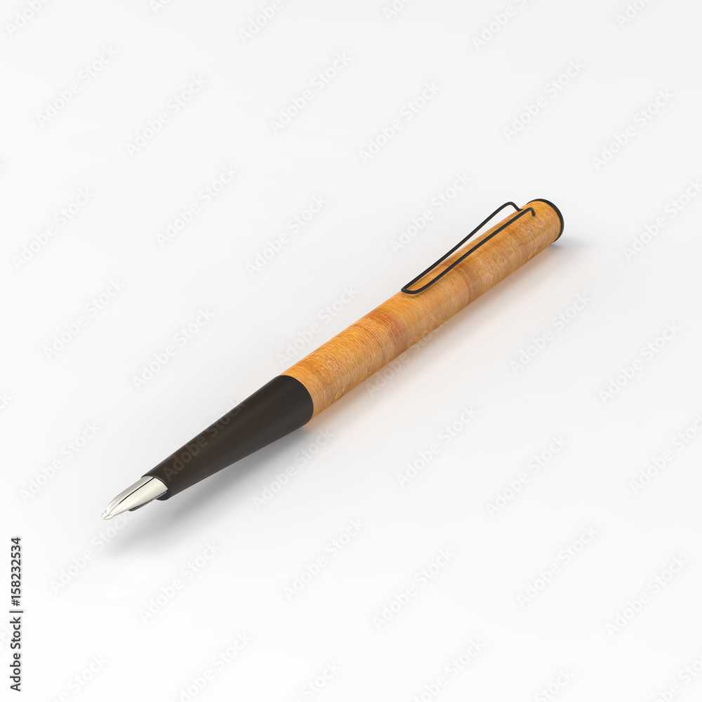 3d rendering of fasion pen isolated on white background 3d rendering of fasion pen isolated on white background