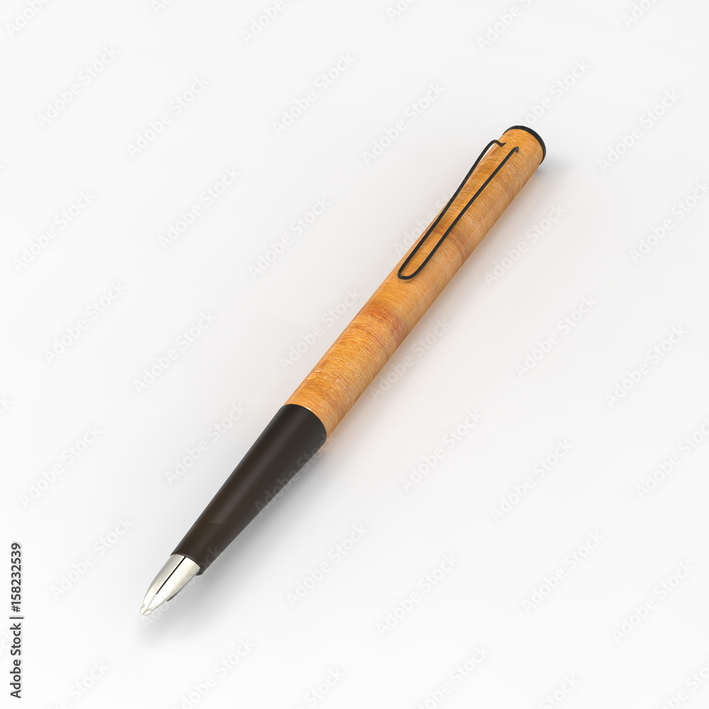 3d rendering of fasion pen isolated on white background 3d rendering of fasion pen isolated on white background