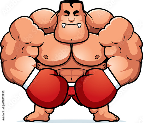 Cartoon Boxer Angry