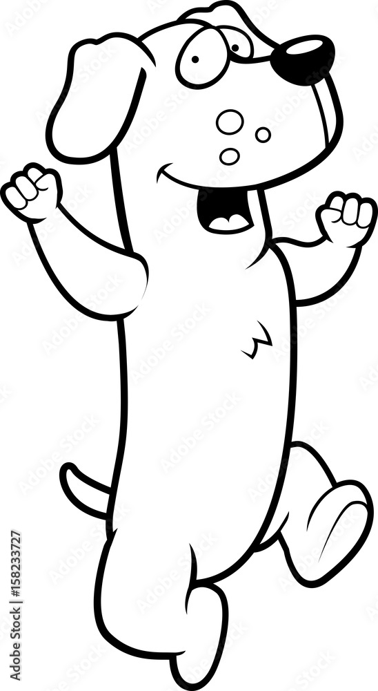 Obraz premium Dachshund Jumping