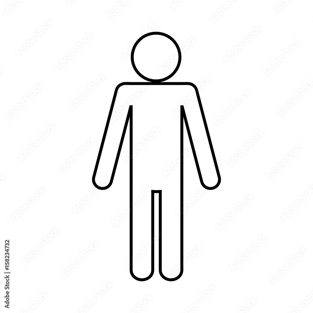 pictogram man icon over white background. vector illustration pictogram man icon over white background. vector illustration